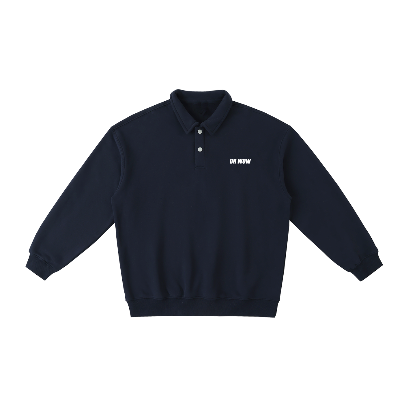 Polo Collar Sweatshirt