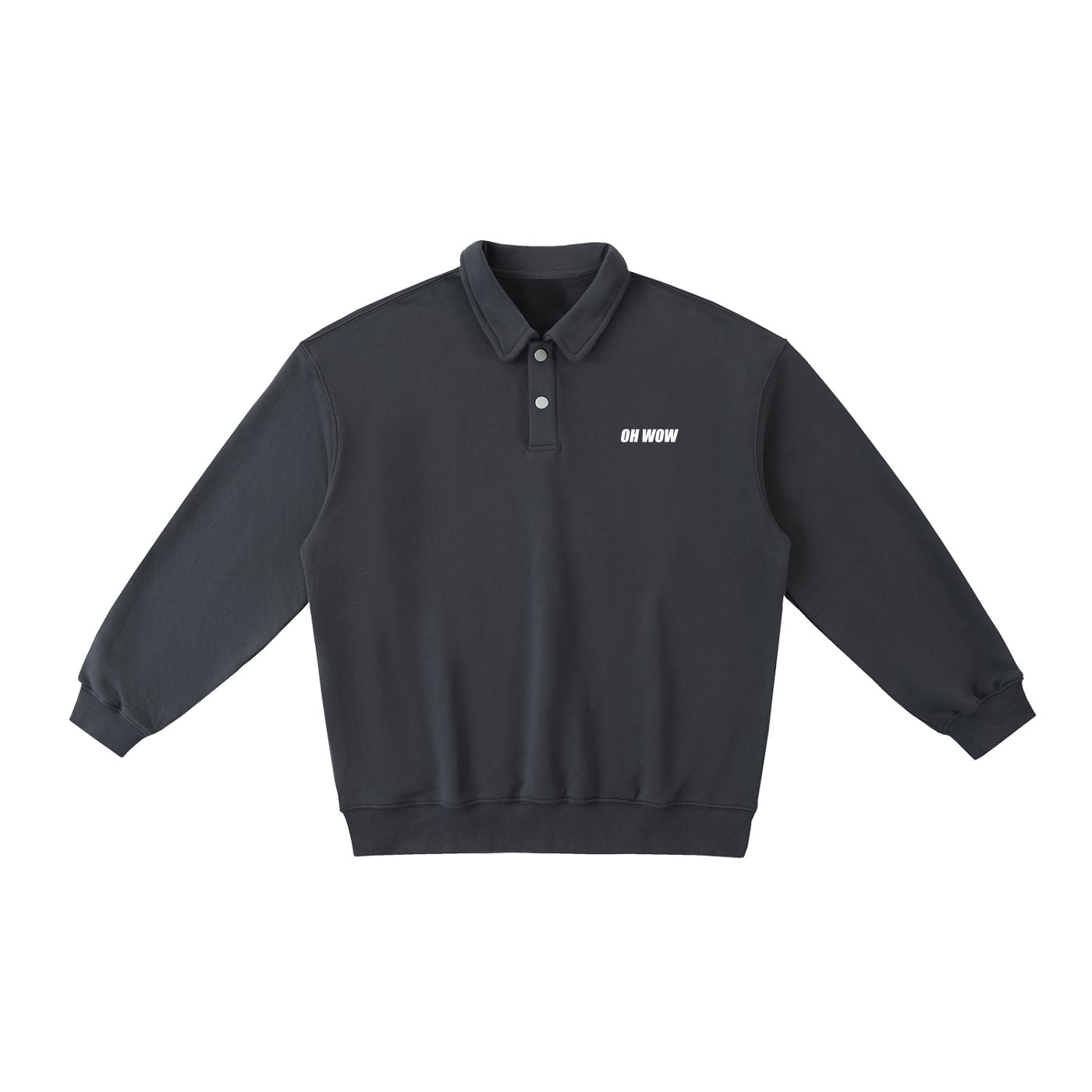 Polo Collar Sweatshirt