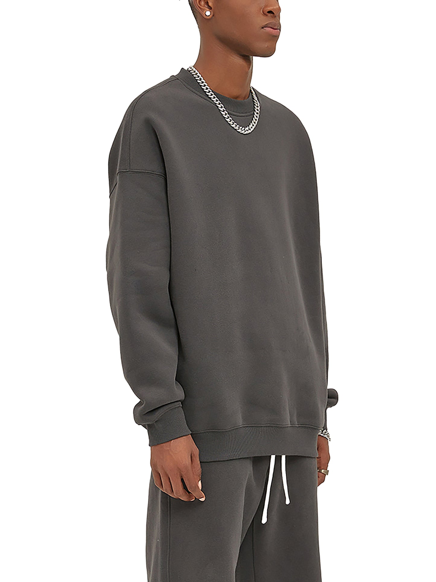 Fleeced Crew Neck