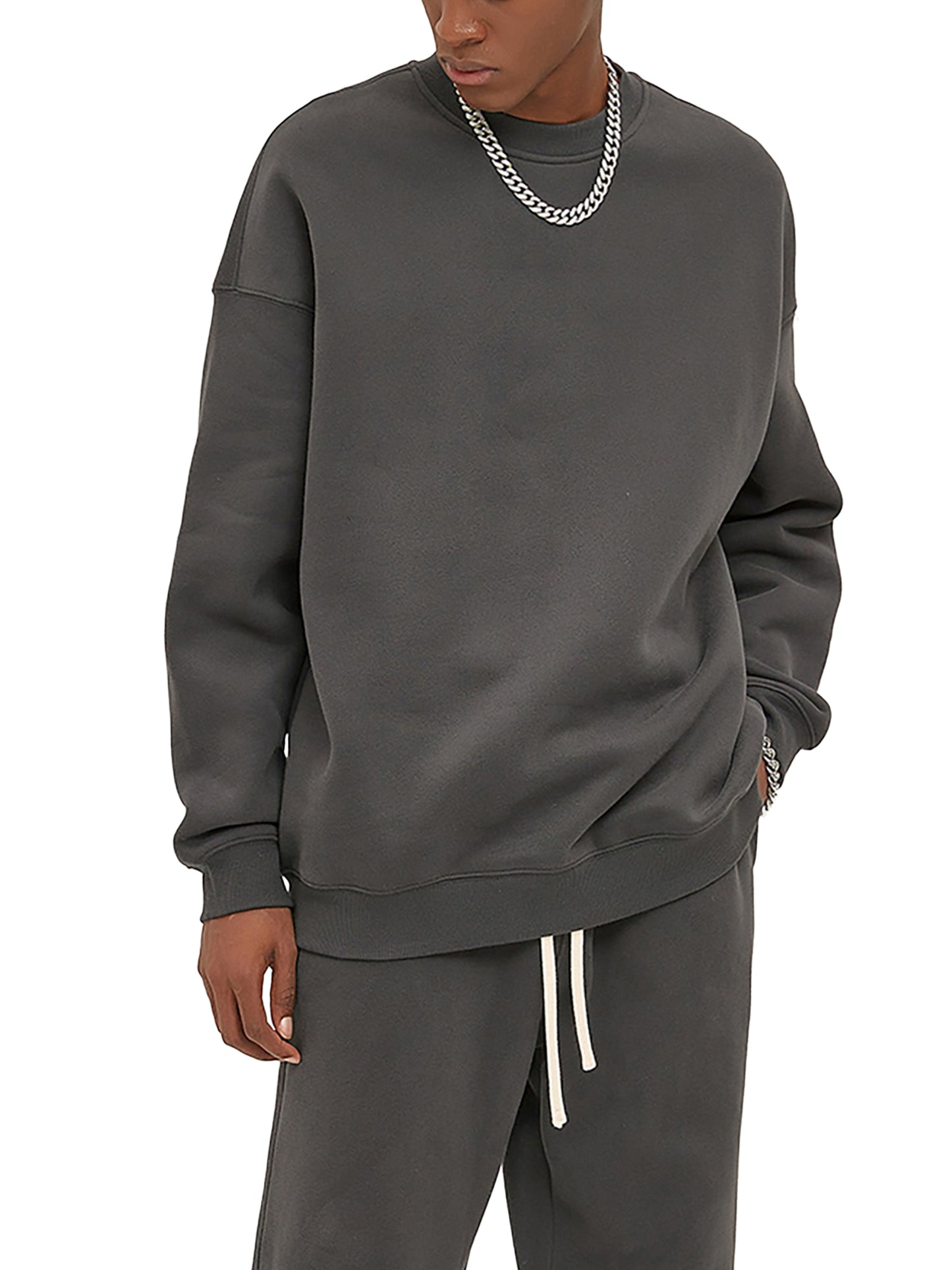 Fleeced Crew Neck