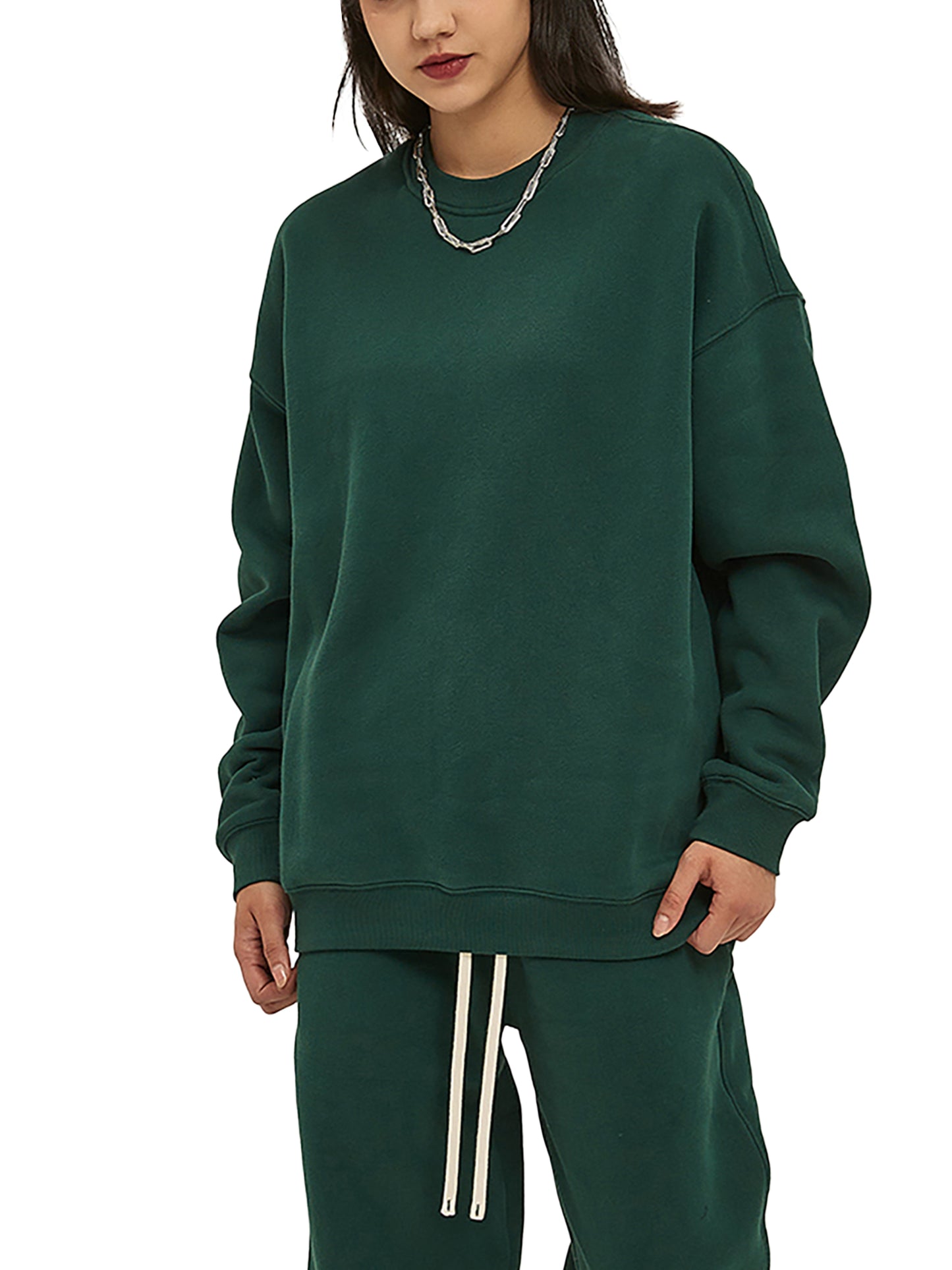 Fleeced Crew Neck