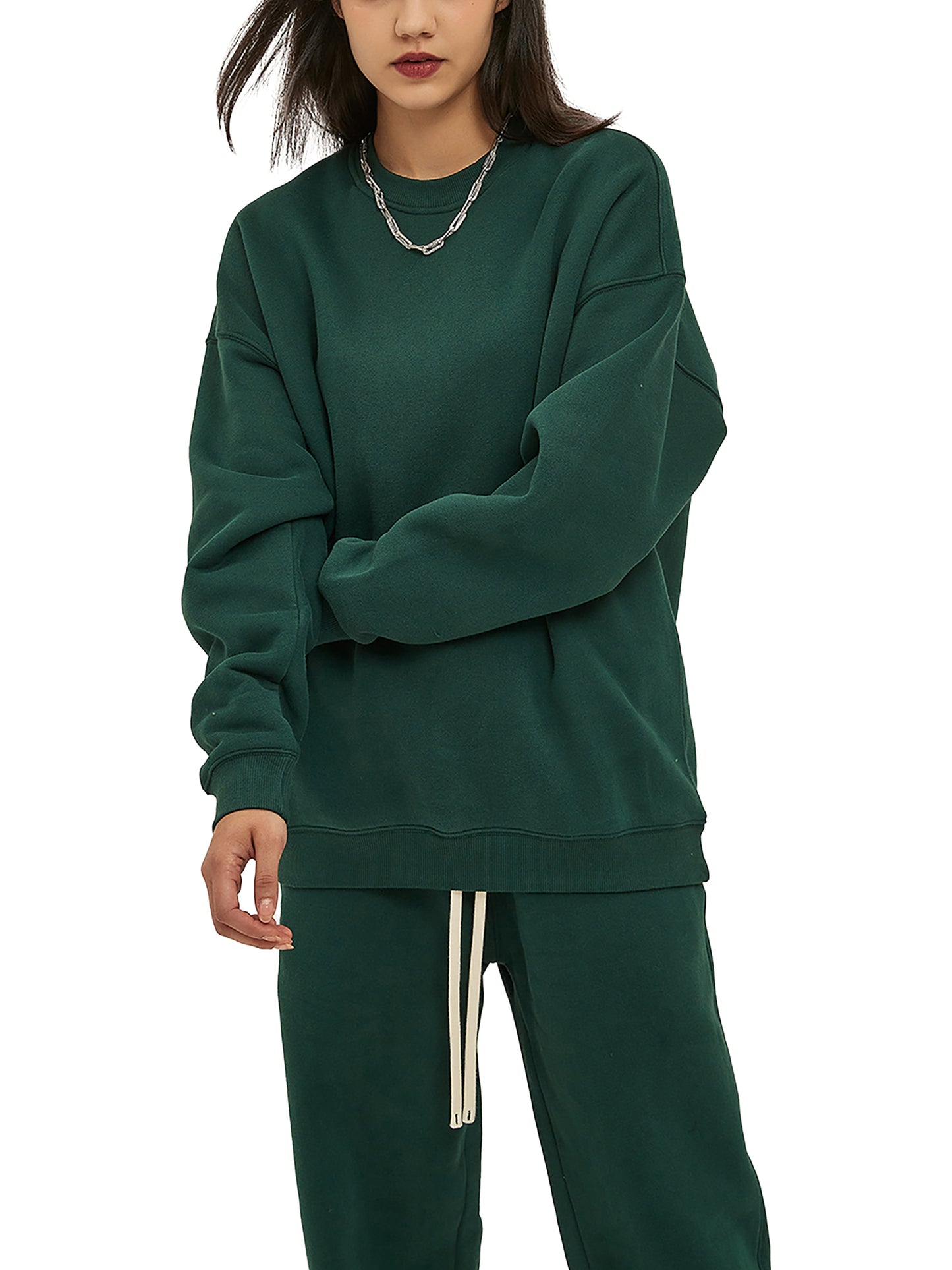 Fleeced Crew Neck